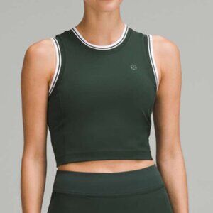 Lululemon Varsity Scoop-Neck Cropped Tennis Tank Top *Medium Support